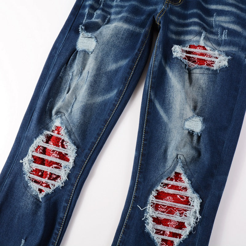 CITYDRIP "PATRIOT" BANDANA JEANS - Citydrip