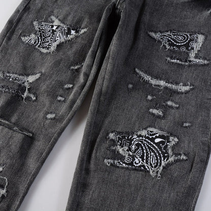 CITYDRIP "ATLANTA" BANDANA JEANS - Citydrip