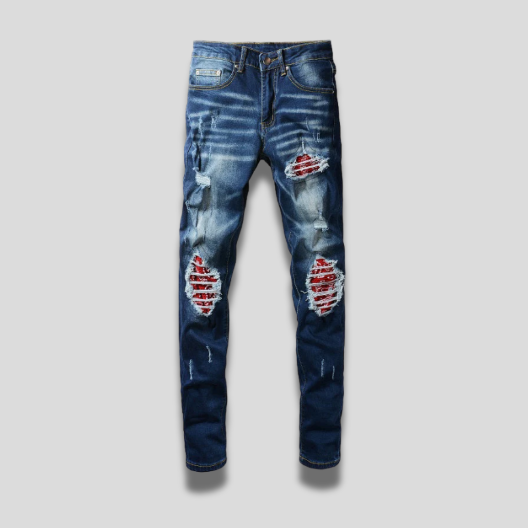 CITYDRIP "PATRIOT" BANDANA JEANS - Citydrip