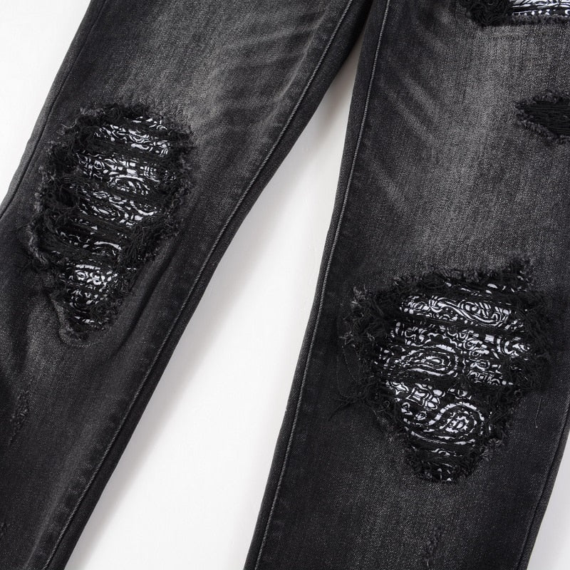 CITYDRIP "OPIUM" BANDANA JEANS - Citydrip