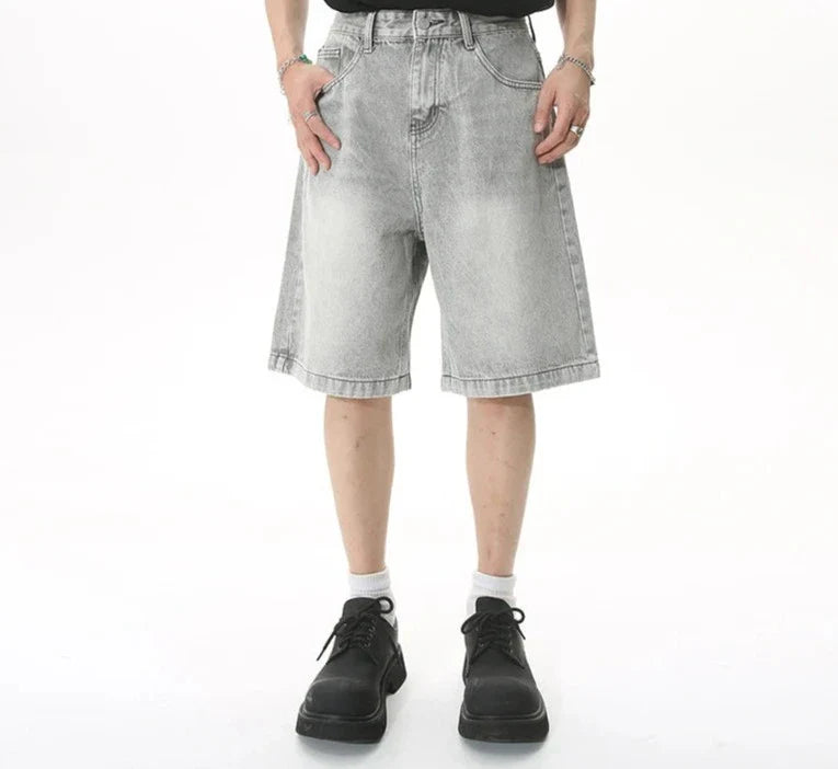 CITYDRIP "BRIGHT MOON" WASHED VINTAGE JORTS - Citydrip