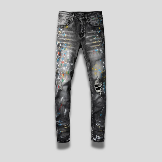 CITYDRIP "IGNITE" STUDDED SLIM FIT JEANS - Citydrip