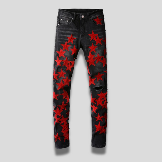 CITYDRIP "REDSKI" STARRY JEANS - Citydrip