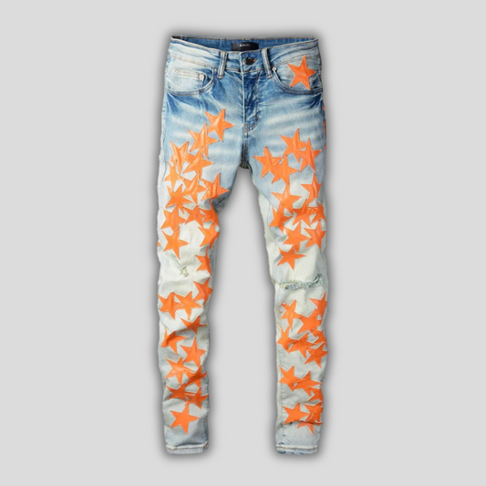 CITYDRIP "CORAL" STARRY JEANS - Citydrip