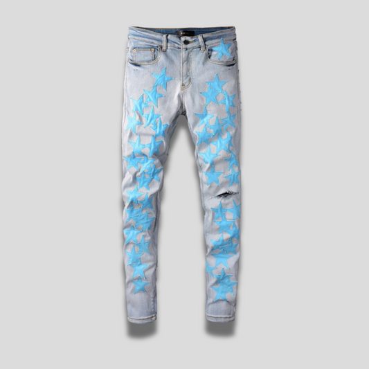 CITYDRIP "OCEAN" STARRY JEANS - Citydrip