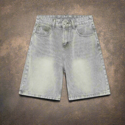 CITYDRIP "BRIGHT MOON" WASHED VINTAGE JORTS - Citydrip