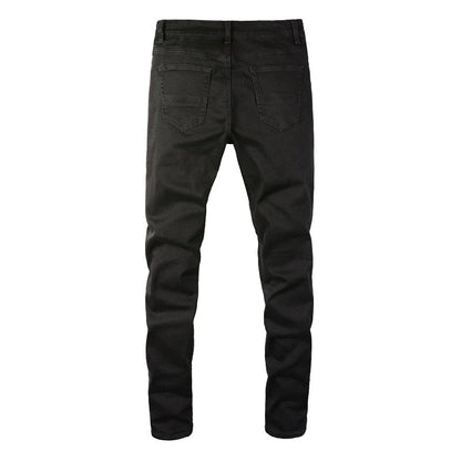 CITYDRIP "CHROMEZ" STUDDED SLIM FIT JEANS - Citydrip